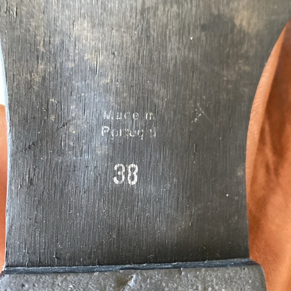 Free People Ridge Runner brown Leather Ankle Boots Sz 38 - Picture 6 of 10